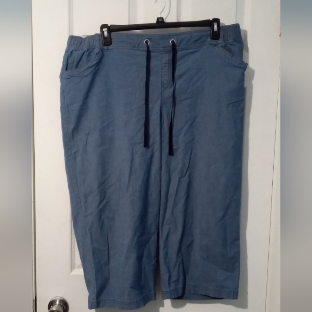 Lane Bryant Blue Capris